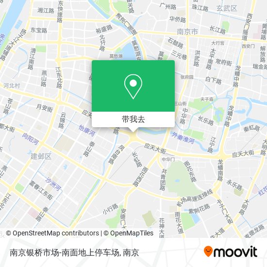 南京银桥市场-南面地上停车场地图