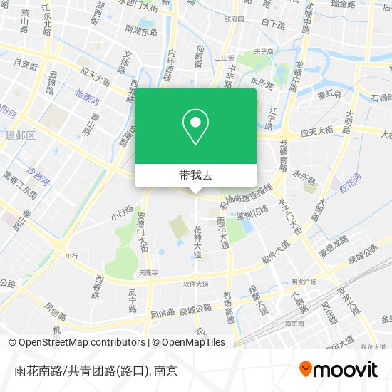 雨花南路/共青团路(路口)地图