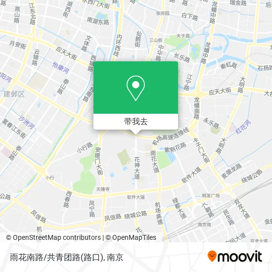雨花南路/共青团路(路口)地图