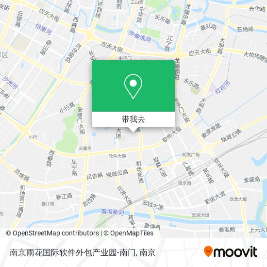 南京雨花国际软件外包产业园-南门地图