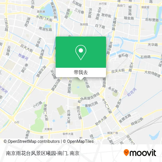 南京雨花台风景区曦园-南门地图