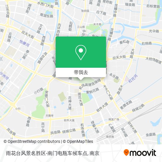 雨花台风景名胜区-南门电瓶车候车点地图