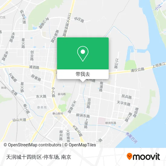 天润城十四街区-停车场地图