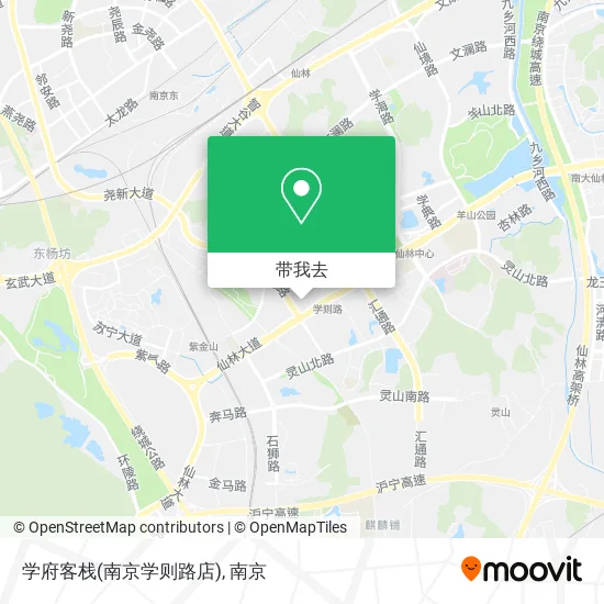 学府客栈(南京学则路店)地图