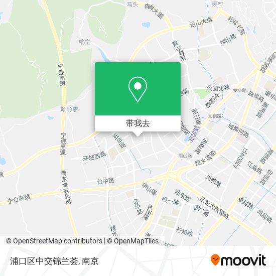 浦口区中交锦兰荟地图