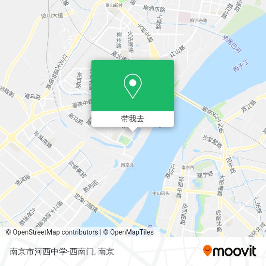 南京市河西中学-西南门地图