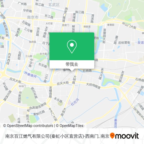 南京百江燃气有限公司(秦虹小区直营店)-西南门地图