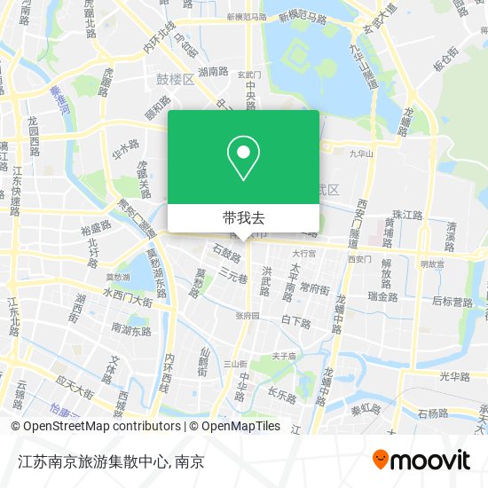 江苏南京旅游集散中心地图