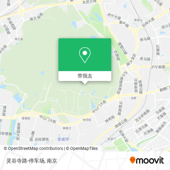 灵谷寺路-停车场地图