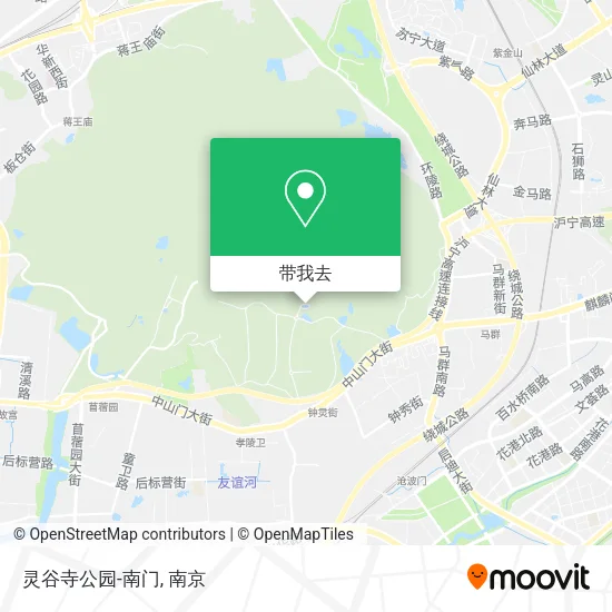 灵谷寺公园-南门地图