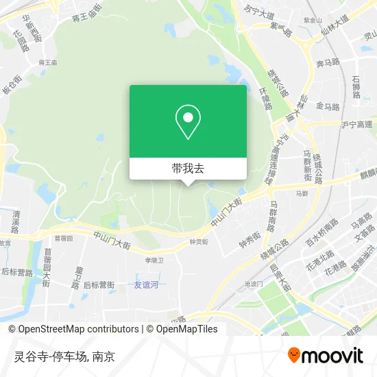 灵谷寺-停车场地图