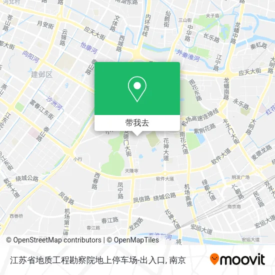 江苏省地质工程勘察院地上停车场-出入口地图