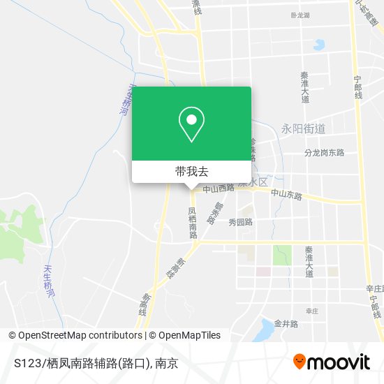 S123/栖凤南路辅路(路口)地图