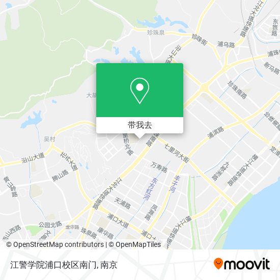 江警学院浦口校区南门地图