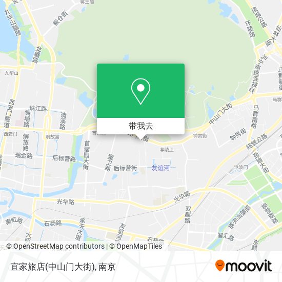 宜家旅店(中山门大街)地图