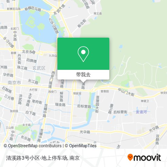 清溪路3号小区-地上停车场地图