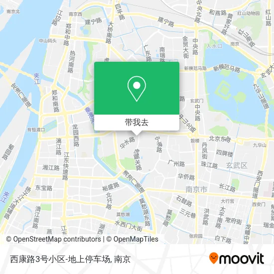 西康路3号小区-地上停车场地图