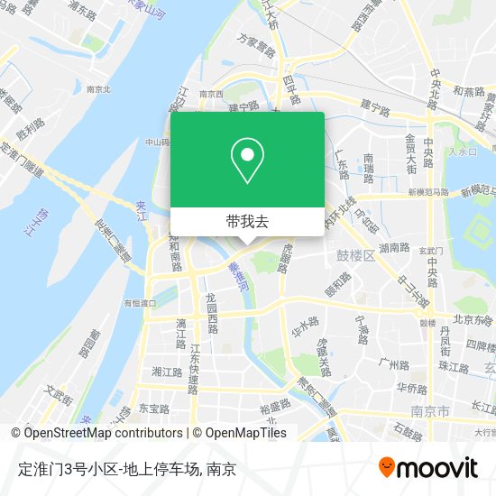 定淮门3号小区-地上停车场地图