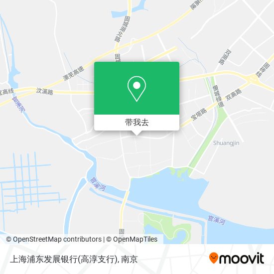 上海浦东发展银行(高淳支行)地图