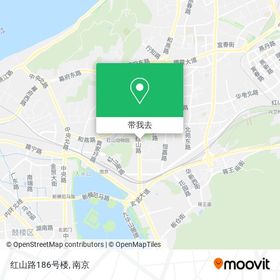 红山路186号楼地图