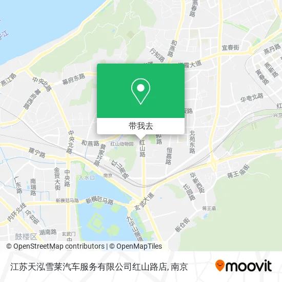 江苏天泓雪莱汽车服务有限公司红山路店地图
