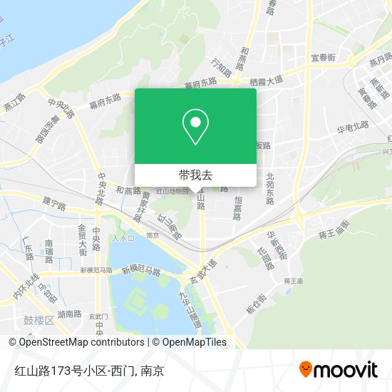 红山路173号小区-西门地图