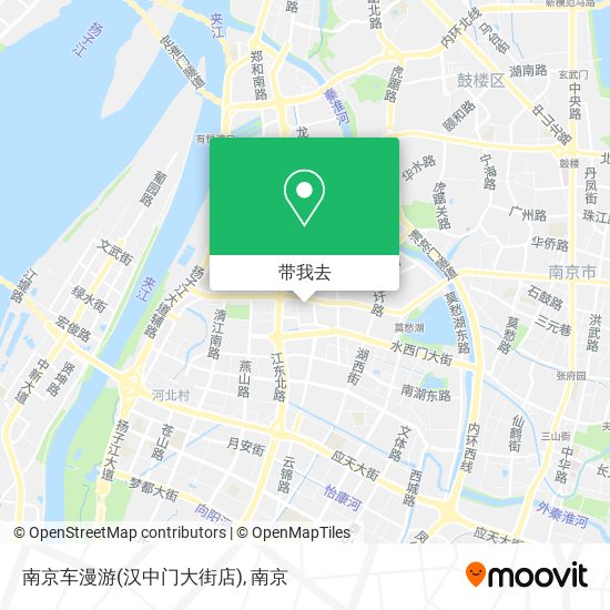 南京车漫游(汉中门大街店)地图