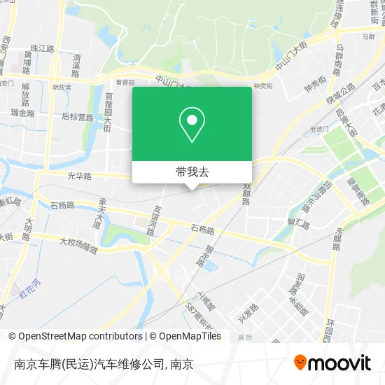 南京车腾(民运)汽车维修公司地图