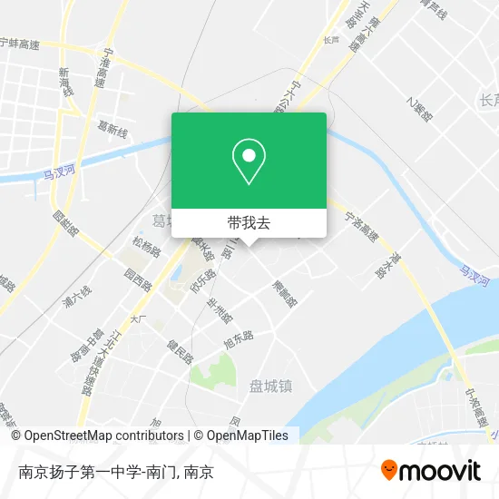 南京扬子第一中学-南门地图