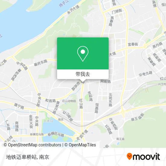 地铁迈皋桥站地图