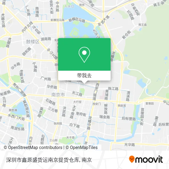 深圳市鑫原盛货运南京提货仓库地图
