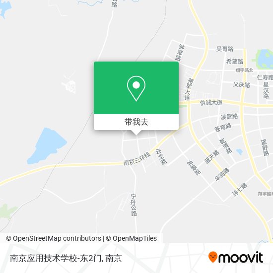 南京应用技术学校-东2门地图