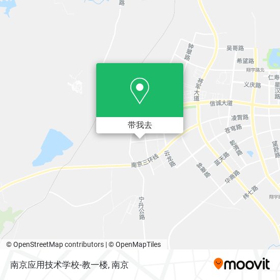 南京应用技术学校-教一楼地图