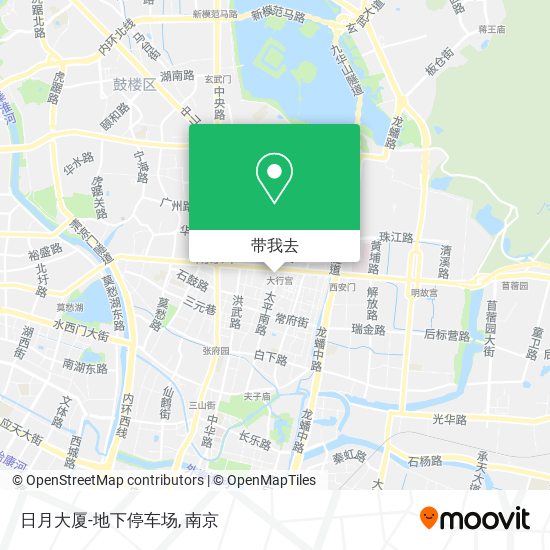 日月大厦-地下停车场地图
