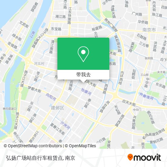 弘扬广场站自行车租赁点地图