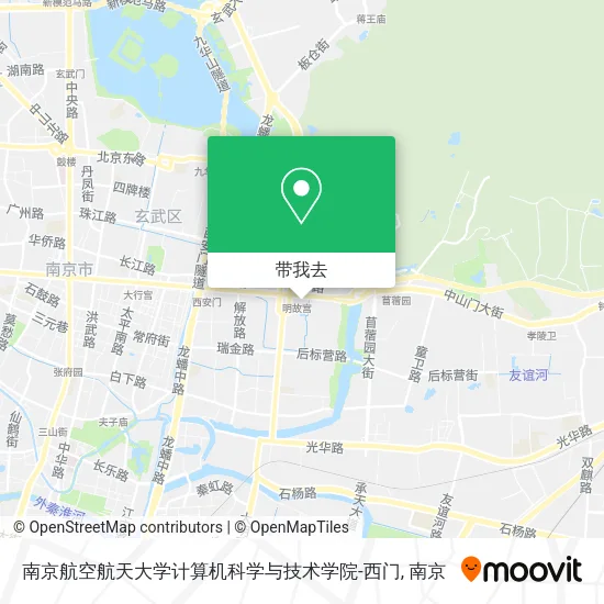 南京航空航天大学计算机科学与技术学院-西门地图