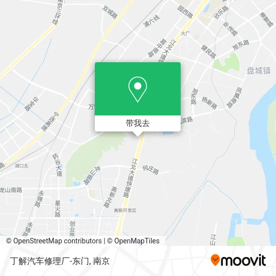 丁解汽车修理厂-东门地图