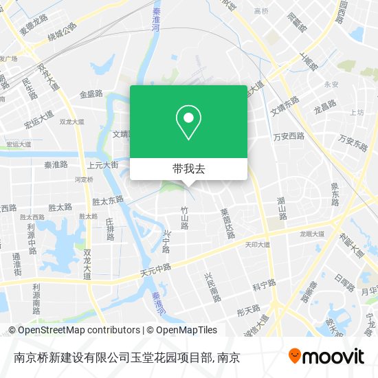 南京桥新建设有限公司玉堂花园项目部地图