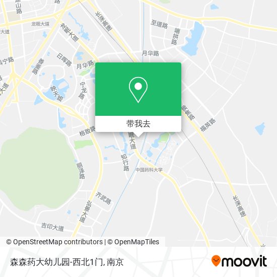 森森药大幼儿园-西北1门地图
