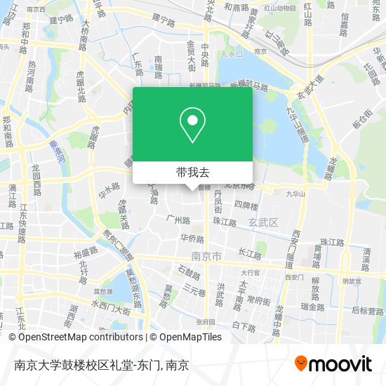 南京大学鼓楼校区礼堂-东门地图