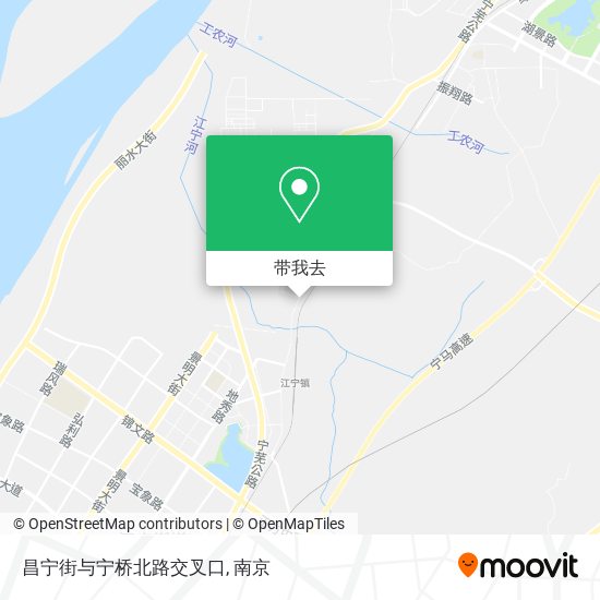 昌宁街与宁桥北路交叉口地图