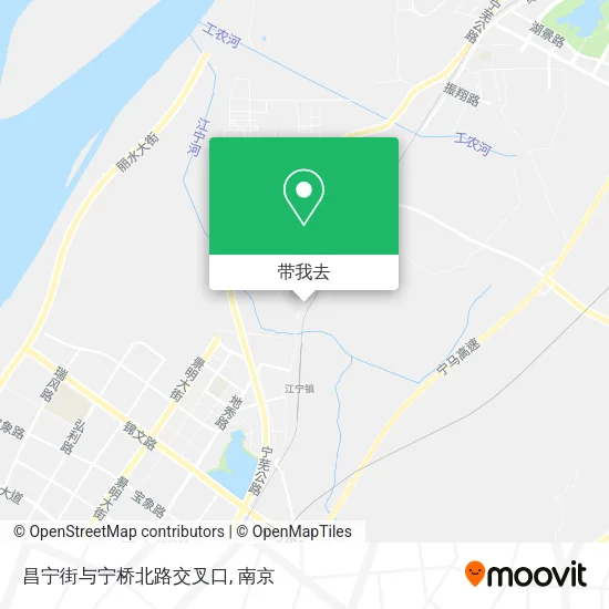 昌宁街与宁桥北路交叉口地图