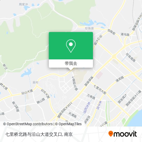 七里桥北路与沿山大道交叉口地图
