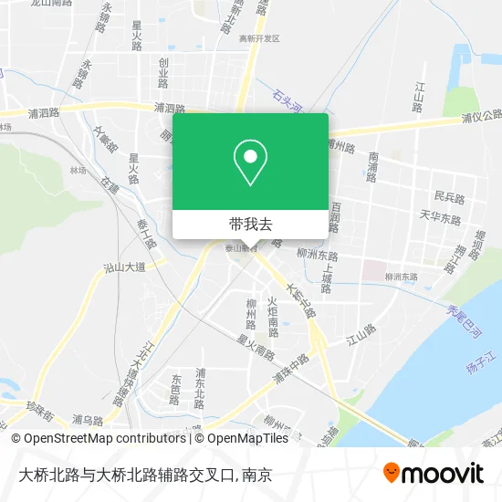 大桥北路与大桥北路辅路交叉口地图