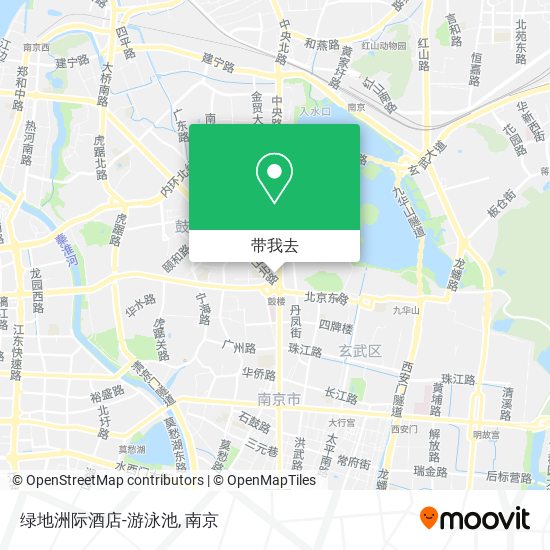 绿地洲际酒店-游泳池地图