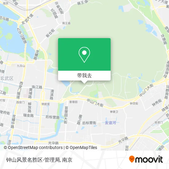 钟山风景名胜区-管理局地图