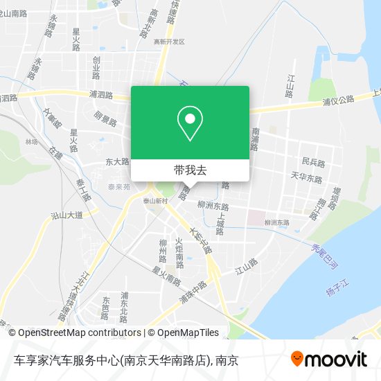 车享家汽车服务中心(南京天华南路店)地图