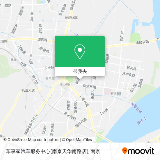 车享家汽车服务中心(南京天华南路店)地图