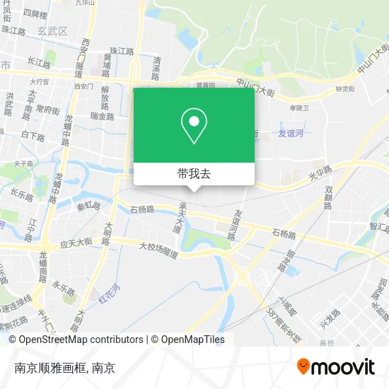 南京顺雅画框地图