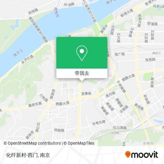 化纤新村-西门地图